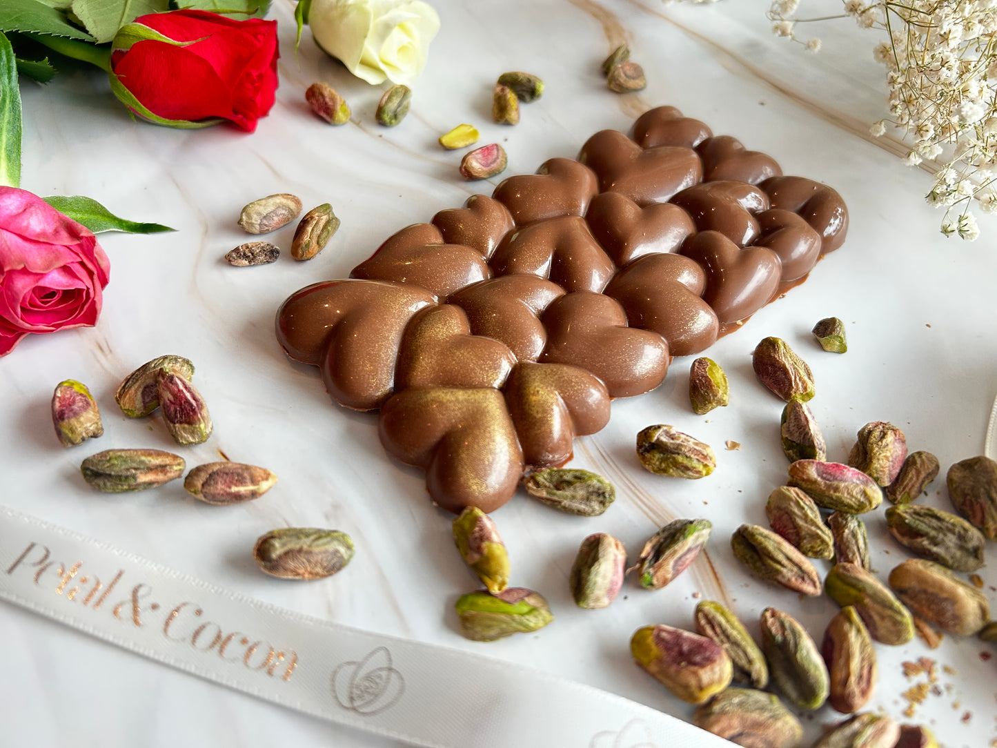 Dubai Chocolate Hearts Bar