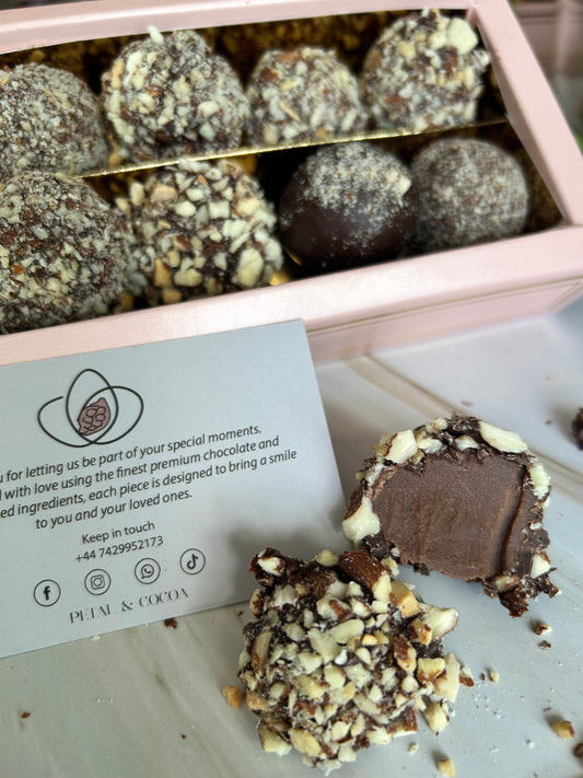 Almond Chocolate Truffles — Box of 8