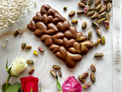 Dubai Chocolate Hearts Bar